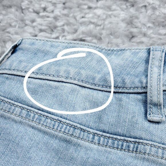 READ Torrid 3.5" Vintage Stretch High Rise Raw Hem Jean Shorts Plus Size 26 - Picture 5 of 12